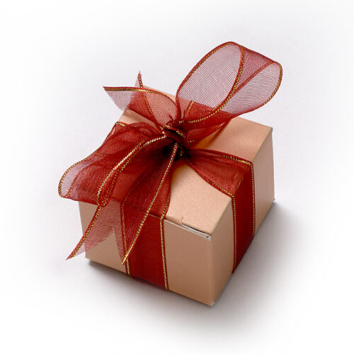 HM Peach Single Box with Ribbon